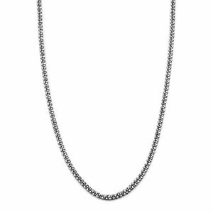 1.8mm | Silver | Rock Chain Necklace
